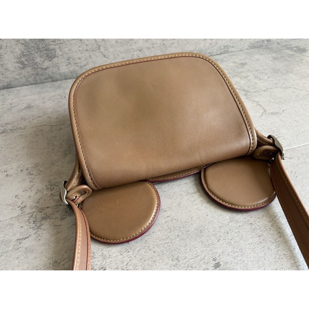 COACH x DISNEY MICKEY MOUSE W/Ears Crossbody Leather Bag Tan limited edition - Picture 6 of 8